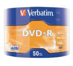 VERBATIM DVD-R 4,7 GB, 16x celofán 50 ks 43731