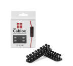 CABLOX mini organizér na káble čierny 3 ks v balení