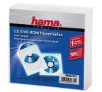 HAMA 62672 CD-ROM Paper Sleeves 100ks, biele