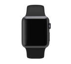 APPLE MJ4F2ZM/A 38mm Black Sport Band with Space Gray Stainless Steel Pin