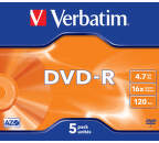 VERBATIM DVD-R 4,7GB 16x jewel