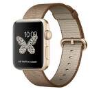 Apple Watch Series 2, 42mm Gold Aluminium Case with Toasted Coffee Caramel Woven Nylon Band2