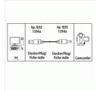 Hama 45031 - FireWire kabel IEEE 1394 4POL-6POL, 2m
