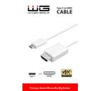 Winner USB-C - HDMI kábel 1,8 m, biela