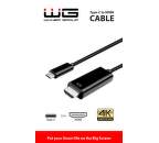 Winner USB-C-HDMI kábel 3,05 m, čierna