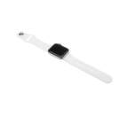 Fixed Silicone Strap remienok pre Apple Watch 42/44mm biely