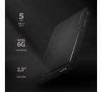 Axagon EE25-XA6 2.5" SSD/HDD USB 3.2 Gen 1 čierny