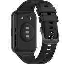 Fixed Silicone Strap remienok pre Huawei Watch Fit 2 čierny
