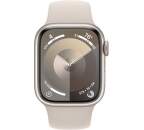 Apple Watch Series 9 GPS 41 mm hviezdne biely hliník S/M