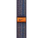 Apple Watch 45 mm Nike športový prevliekací remienok modro-oranžový