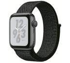 Apple Watch Series 4 Nike+ 40mm vesmírne šedý hliník/čierny prevliekací športový remienok Nike