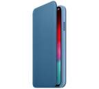 Apple kožené puzdro Folio pre iPhone XS Max, modrošedá