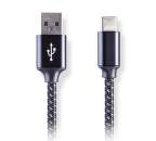 AQ Premium PC67018 USB-A 3.1 - USB-C kábel 1,8m, čierna