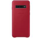 Samsung Leather Case pre Samsung Galaxy S10+, červená