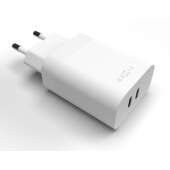 Fixed sieťová nabíjačka 2xUSB-C 35W biela