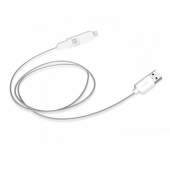 SBS USB-C/Lightning/microUSB datový kábel 1m, biela