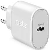 sbs-usb-c-3000-ma-30w-biela-cestovna-nabijacka