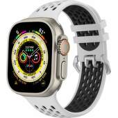 Cubenest športový remienok pre Apple Watch 42444549 mm bielo-čierny (1)