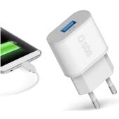 SBS adaptér s rýchlym nabíjaním 1x USB 2.1A, biela