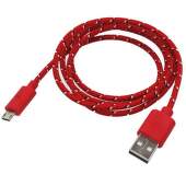 Mobilnet USB/Micro USB kábel 1 m, červený