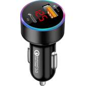 Winner 2x USB LED autonabíjačka čierna