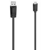 Hama dátový kábel USB-A 2.0/Micro USB  0,75 m čierny