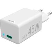 Hama sieťová nabíjačka USB-C 45 W PD GaN biela