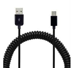 Mobilnet USB-C kábel 2A 40-240 cm zakrútený, čierna