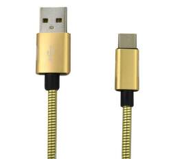 Mobilnet USB/USB-C kábel 1 m, zlatá
