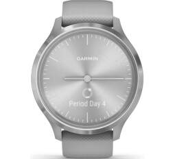 Garmin Vivomove 3 strieborné so sivým silikónovým remienkom