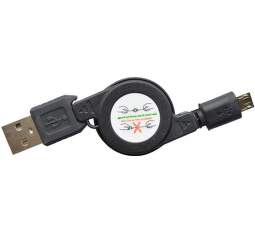 Mobilnet Micro USB/USB kábel 1 m, čierna