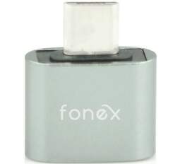 Fonex OTG USB/USB-C adaptér, sivá
