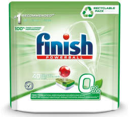 Finish Powerball Zero 0% 40 ks tablety do umývačky