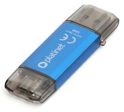 Platinet Pendrive 32GB USB 3.0 + Typ C modrý