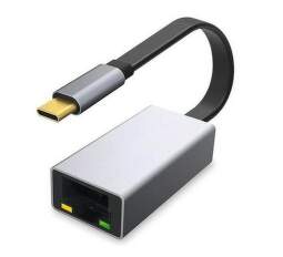 Platinet PMMA9088 adaptér USB-C/RJ-45 sivý