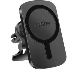 SBS MagSafe držiak do mriežky s bezdrôtovým nabíjaním čierna