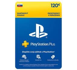 PlayStation Plus - darčekový poukaz 120 eur (digitálny produkt)