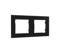 Shelly Wall Frame 2 BLK čierny rámik na spínač