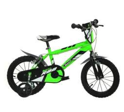 Dino Bikes 414U, detský bicykel 14" zelený
