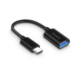 Fonex OTG redukcia USB-C/USB 10 cm čierna