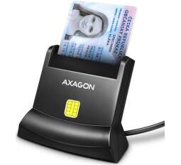 AXAGON CRE-SM4N Smart card StandReader čierna