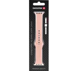 Swissten silikónový remienok pre Apple Watch 42444549 mm ružový (1)