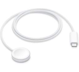 Apple magnetický rýchlonabíjací kábel pre Apple Watch 1 m USB-C biely