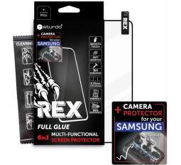 Sturdo Rex 6v1 Full Glue tvrdené sklo pre Samsung Galaxy S23 FE + sklo na kameru čierne
