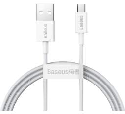 Baseus Superior dátový kábel USB-A/micro USB 2.0 2 A 1 m biely