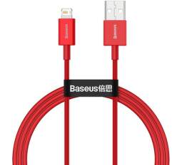 Baseus Superior dátový kábel USB-A/Lightning 2,4 A 1 m červený