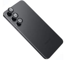 Fixed ochranné sklá fotoaparátov pre Samsung Galaxy S24+ čierne