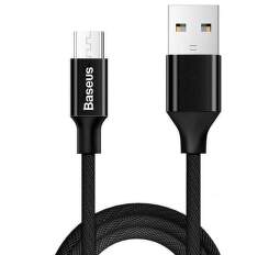 Baseus Yiven dátový kábel USB/Micro USB 2 A 1,5 m čierny