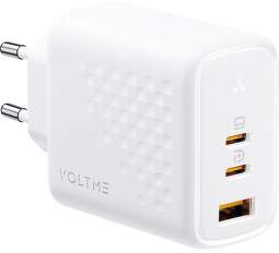 Voltme Revo 67 nabíjačka USB/2× USB-C QC PD 67 W biela