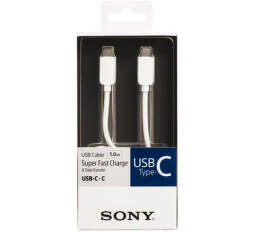 Sony CP-CC100 USB-C - USB-C kábel 1m, biela